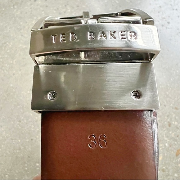 Men’s Ted Baker reversible belt brown and tan size 36 - Picture 4 of 14